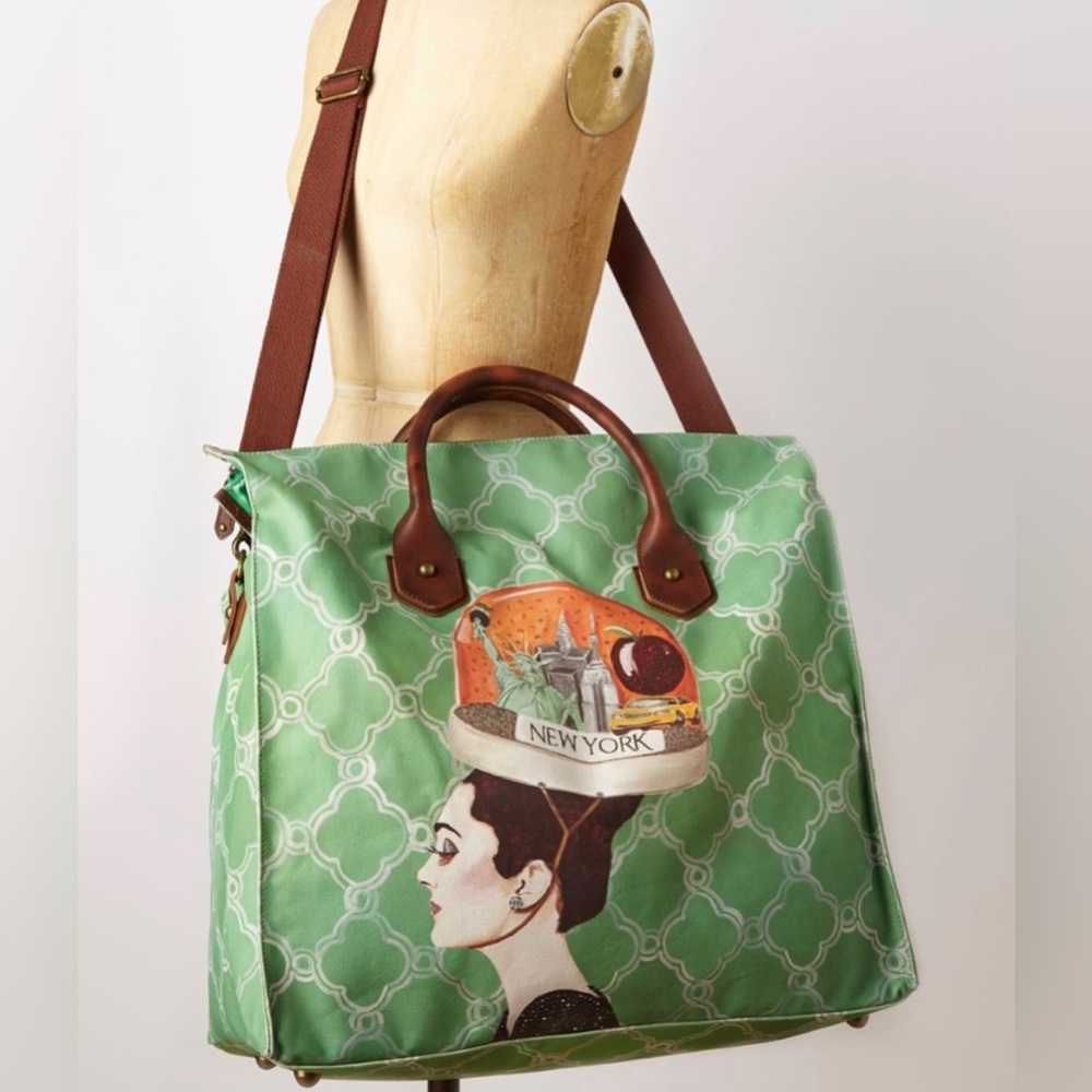 ASHLEY LONGSHORE X ANTHROPOLOGIE TRAVEL NEW YORK BAG